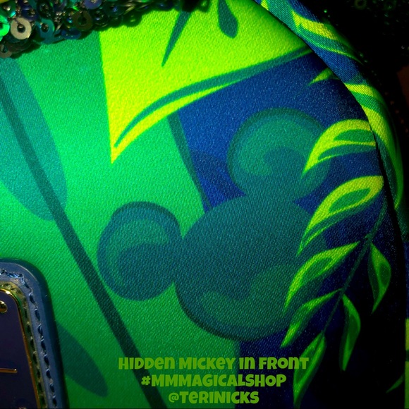 Loungefly Disney Aulani Sequined Paradise Vibes Backpack and Matching Wallet main image 5